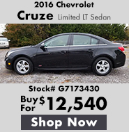 2016 Chevrolet Cruze Limited LT Sedan 