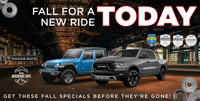 Fall for a new ride today, get these fall specials before they're gone!