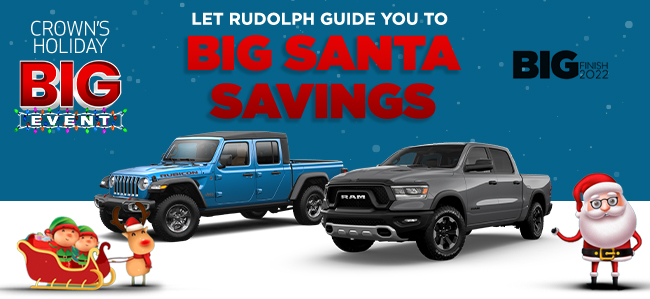 Let Rudolph guide you to - Big Santa Savings - Crowns Holiday Big Event