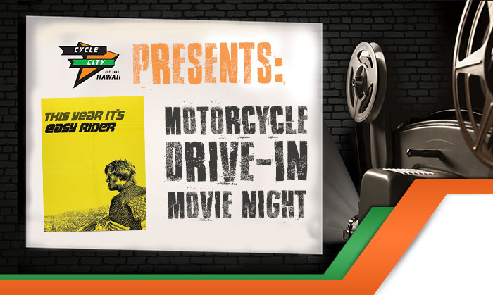 Motorcycle Drive-In Movie Night