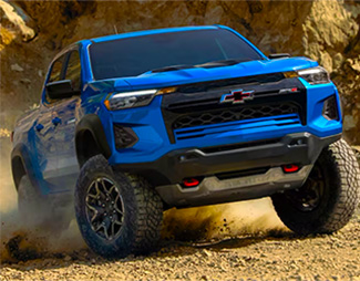 New Chevrolet Silverado - blue Chevy Truck