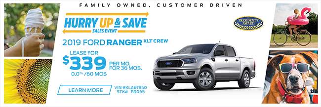 2019 Ford Ranger XLT Crew