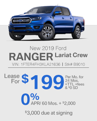 2019 Ford Ranger Lariat Crew