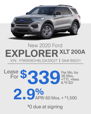 2019 Ford Explorer XLT 200A