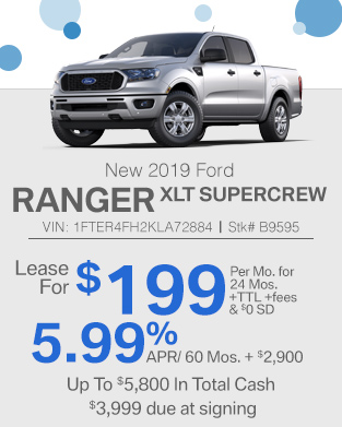 2019 Ford Ranger XLT SuperCrew