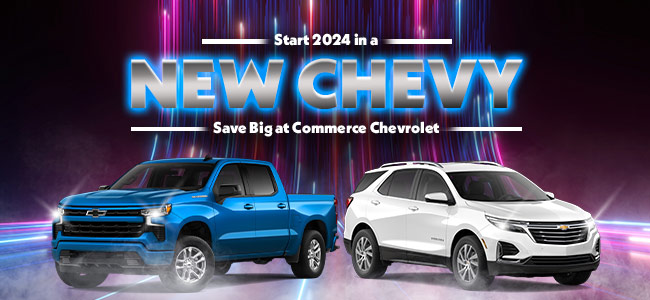 Spend the Christmas Season in a new ride from Commerce Chevrolet