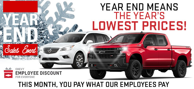 Year End Means The Year’s Lowest Prices!