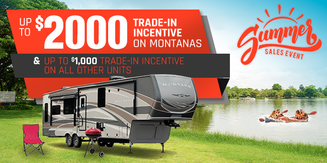 Up to $2,000 Trade-in Incentive on Montanas