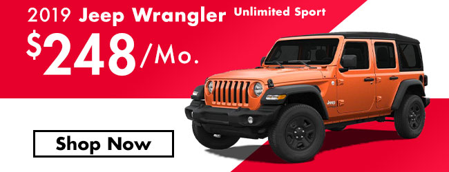 2019 jeep wrangler unlimited sport