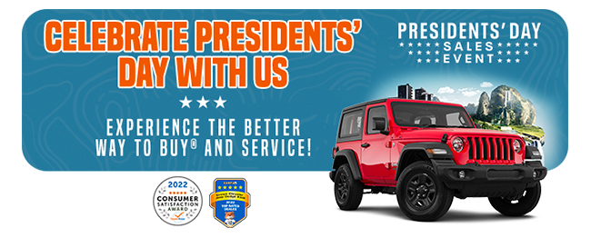 Celebrate Presidents day with us - 