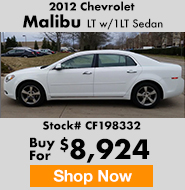 2012 Chevrolet Malibu LT w/1LT Sedan