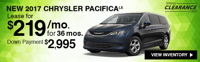 New 2017 Chrysler Pacifica