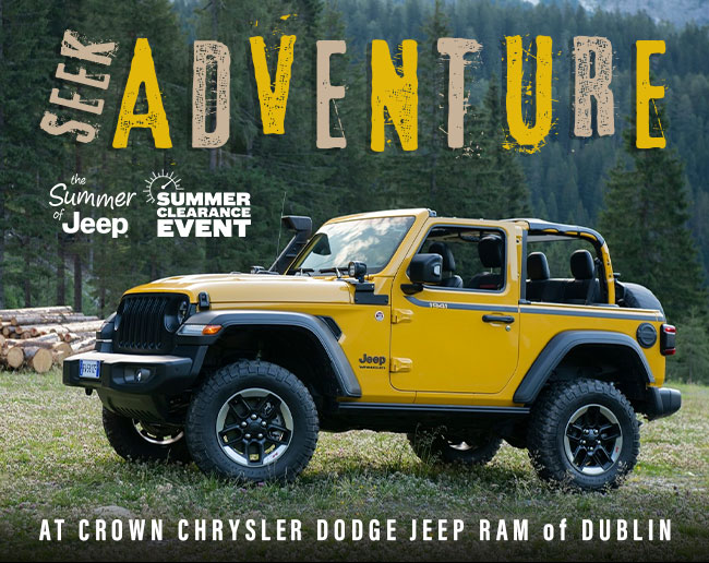 Seek Adventure At Crown Chrysler Dodge Jeep Ram Of Dublin