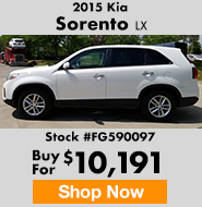 2015 Kia Sorento LX buy for $10,191