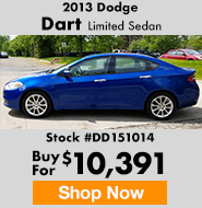 2013 Dodge Dart Limited Sedan buy for $10,391