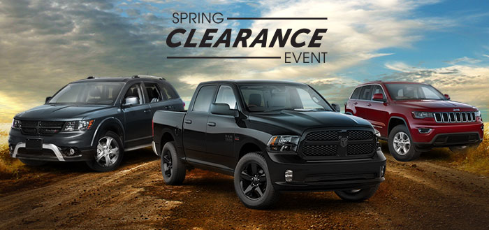 Spring Clearance at Crown Chrysler Jeep Dodge Dublin