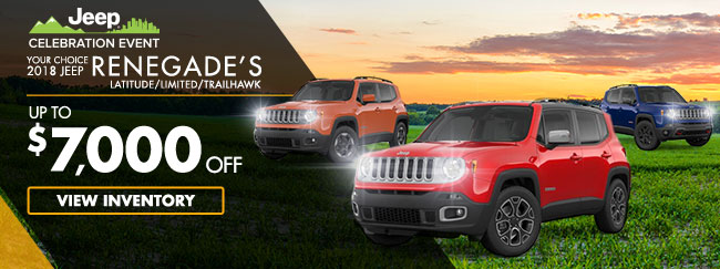 2018 Jeep Renegade's Latitude/Limited/Trailhawk