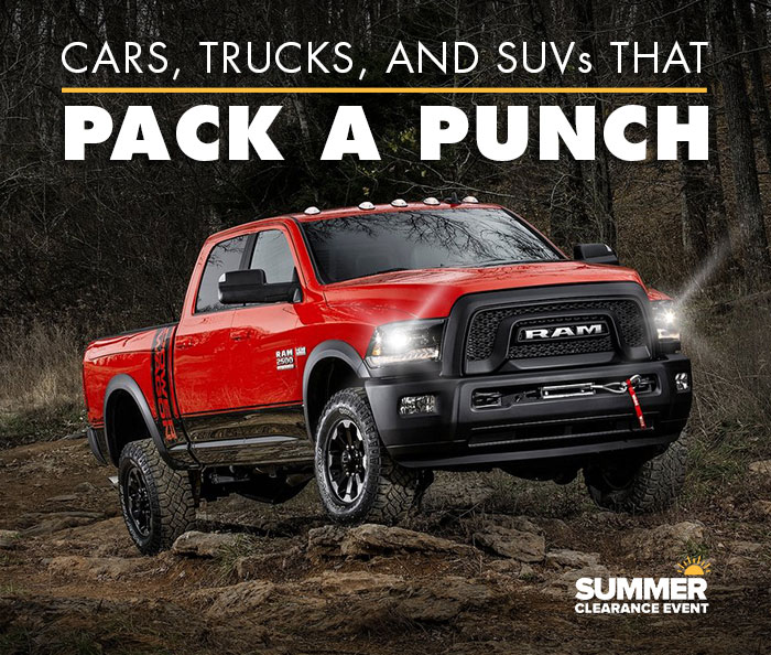 Cars, Trucks, And SUVs That Pack A Punch