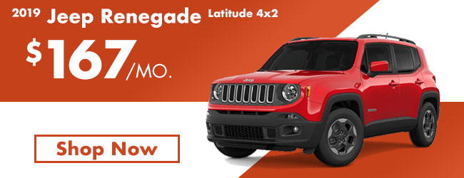 2019 Jeep Renegade Latitude 4x2 $167 per month