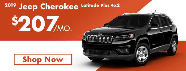 2019 Jeep Cherokee Latitude Plus 4x2 $207 per month