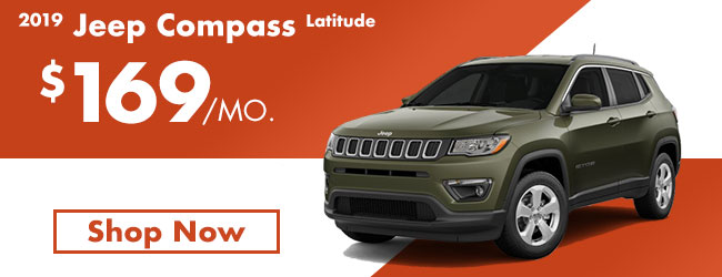 2019 Jeep Compass Latitude $169 per month