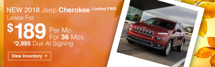 New 2018 Jeep Cherokee Limited FWD