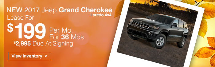 New 2017 Jeep Grand Cherokee Laredo 4x4
