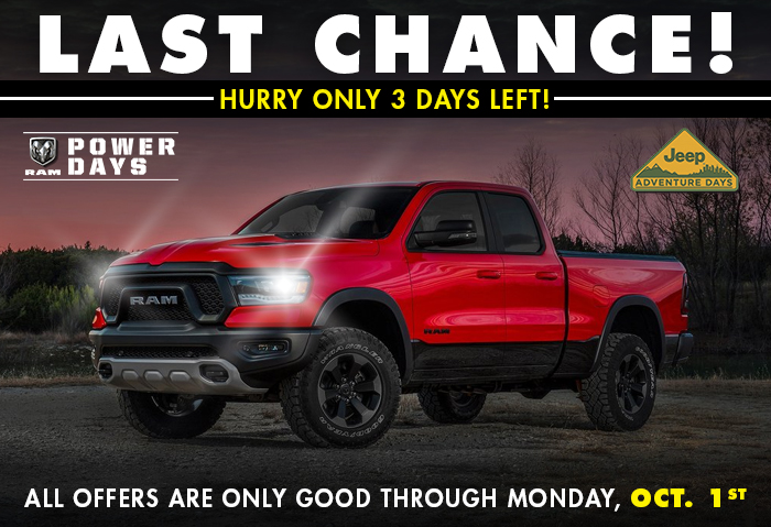 Last Chance! Hurry Only 3 Days Left!