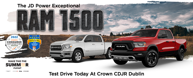 The JD Power Exceptional RAM 1500 - Test drive today at Crown CDJR Dublin