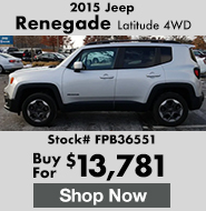 2015 Jeep Renegade Latitude 4WD