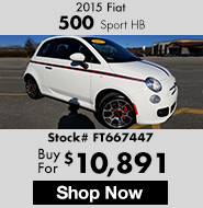 2015 Fiat 500 Sport HB