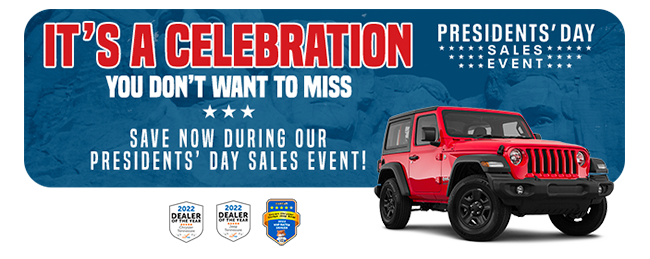 Its a Celebration you dont want to miss - Presidents day sales event