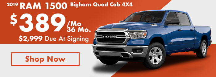 2019 RAm 1500 Bighorn Quad Cab 4X4