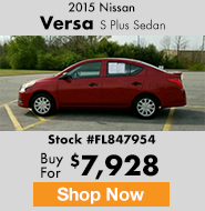 2015 Nissan Versa S Plus Sedan
