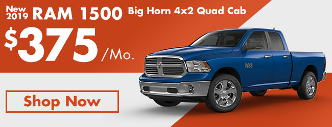 New 2019 RAM 1500 BIG HORN 4X2 QUAD CAB