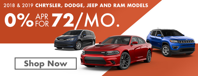 2018 and 2019 chrysler, dodge, jeep and ram models
