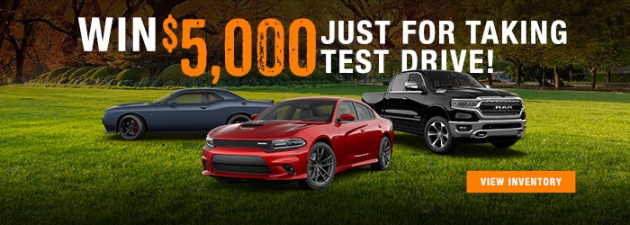 Win $5,000 just for taking test drive!