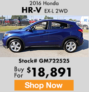 2016 Honda HR-V EX-L 2WD