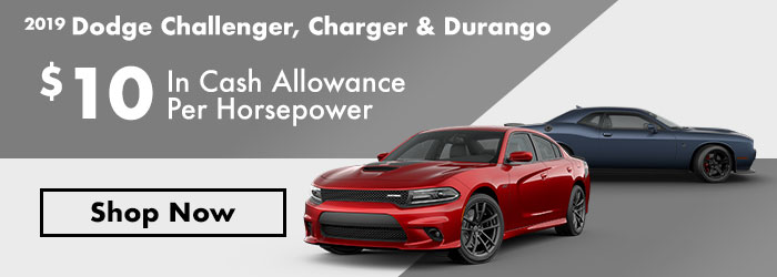 2019 dodge challenger, charger and durango