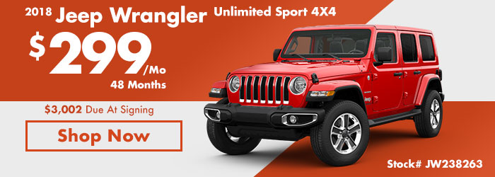 2018 Jeep Wrangler Unlimited sport 4X4