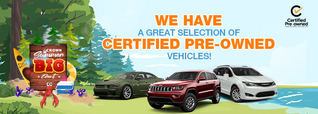 Great Selection of Certified Pre-Owned cars