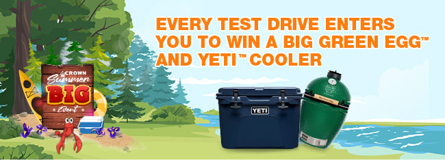 Every test drive enter to win