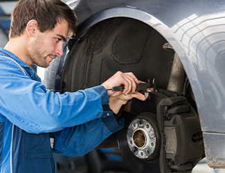 tech surfacing rotor on car