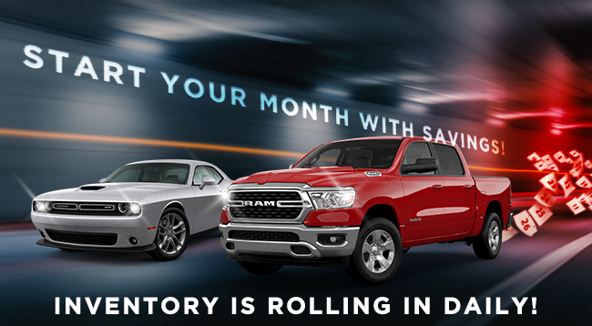 Start your month with savings -inventory is rolling in daily