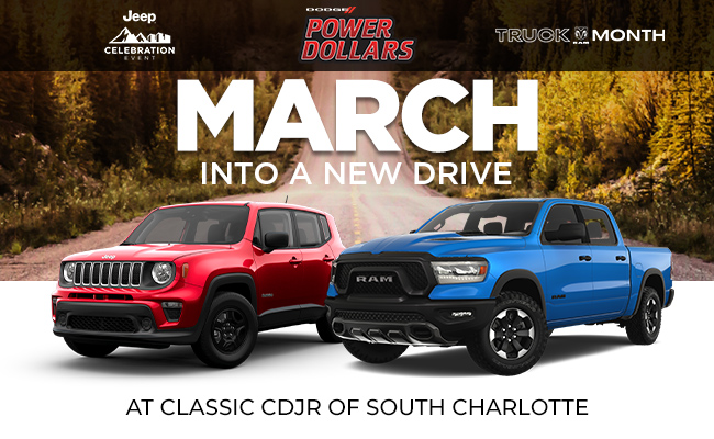 Start the year off right with great savings at Classic CDJR of South Charlotte