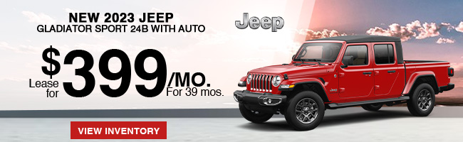 lease offer on new 2023 Jeep Gladiator