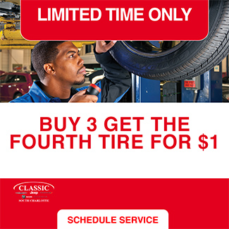 Buy 3 get fourth tire for $1