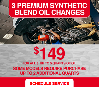 3 premium synthetic blend oil change