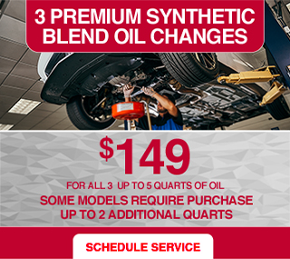 3 premium synthetic blend oil change