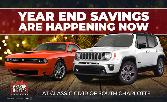 Year-end savings are happening now at Classic CDJR of South Charlotte